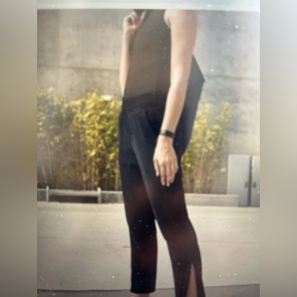 Athleta Metropolis Straight leg navy blue active pants size 10 athleisure work - Picture 13 of 13